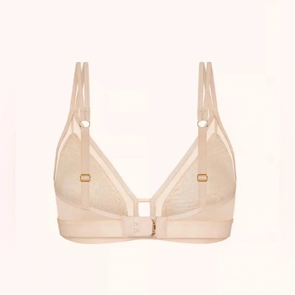 NWT Lively The Smooth Lace Bralette: Toasted Almond Size Small - Picture 2 of 9